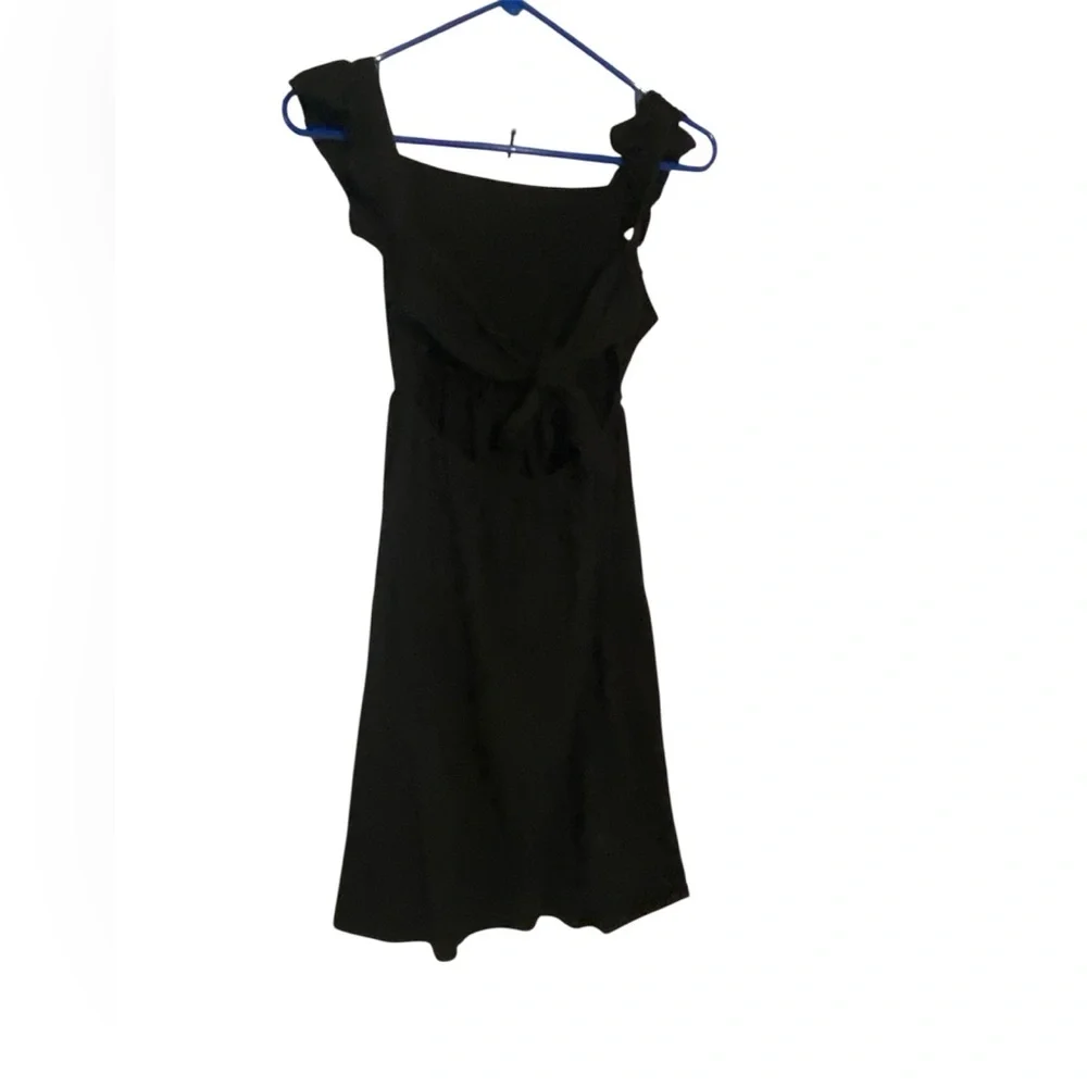 Elegant Black Ruffle Dress